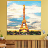 ldp TOUR EIFFEL - Parijs - uitzicht - Canvas Afdruk (Insitu (Woonkamer))