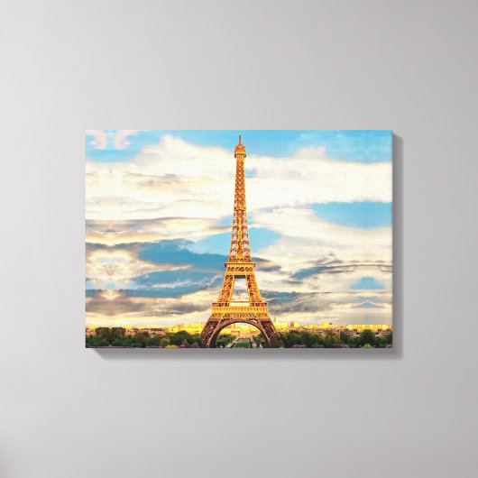 ldp TOUR EIFFEL - Parijs - uitzicht - Canvas Afdruk (Voorkant)