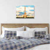 ldp TOUR EIFFEL - Parijs - uitzicht - Canvas Afdruk (Insitu (Slaapkamer))