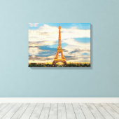ldp TOUR EIFFEL - Parijs - uitzicht - Canvas Afdruk (Insitu (Houten vloer))
