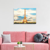 ldp TOUR EIFFEL - Parijs - uitzicht - Canvas Afdruk (Insitu (Woonkamer))