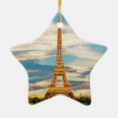 ldp TOUR EIFFEL - Parijs - uitzicht - Keramisch Ornament (Achterkant)