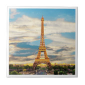 ldp TOUR EIFFEL - Parijs - uitzicht - Tegeltje (Voorkant)