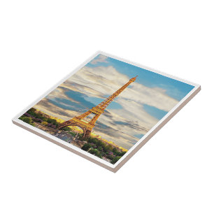 ldp TOUR EIFFEL - Parijs - uitzicht - Tegeltje