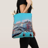 ldp VENICE - gondels - rialto - Tote Bag (Dichtbij)