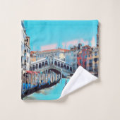 ldp VENICE - gondolas - rialto - Bad Handdoek (Wasdoekje)