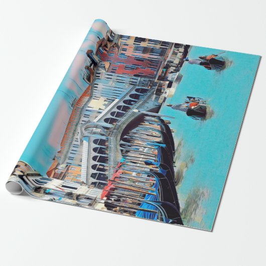 ldp VENICE - gondolas - rialto - Cadeaupapier (Uitgerold)