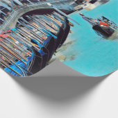 ldp VENICE - gondolas - rialto - Cadeaupapier (Hoek)