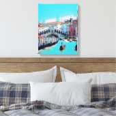 ldp VENICE - gondolas - rialto - Canvas Afdruk (Insitu (Slaapkamer))
