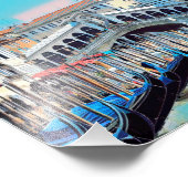 ldp VENICE - gondolas - rialto - Foto Afdruk (Hoek)