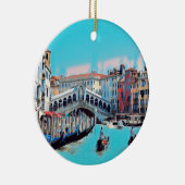 ldp VENICE - gondolas - rialto - Keramisch Ornament (Rechts)