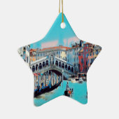 ldp VENICE - gondolas - rialto - Keramisch Ornament (Rechts)