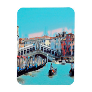 ldp VENICE - gondolas - rialto - Magneet