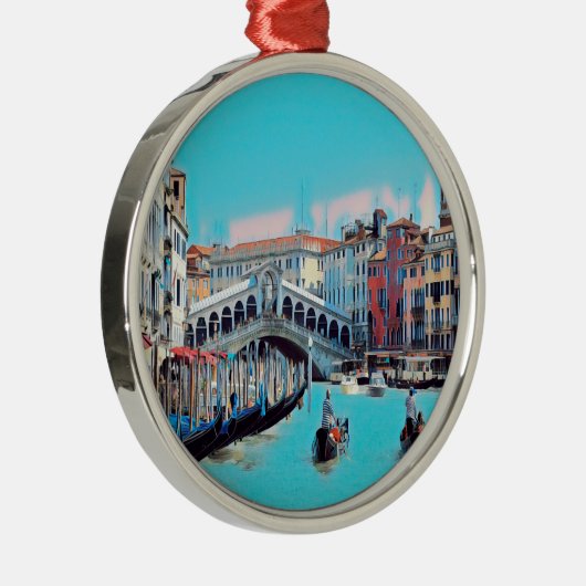 ldp VENICE - gondolas - rialto - Metalen Ornament (Rechts)