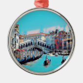 ldp VENICE - gondolas - rialto - Metalen Ornament (Voorkant)