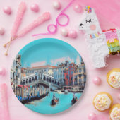 ldp VENICE - gondolas - rialto - Papieren Bordje (Feest)