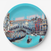 ldp VENICE - gondolas - rialto - Papieren Bordje (Voorkant)