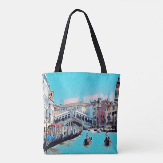 ldp VENICE - gondolas - rialto - Tote Bag (Achterkant)