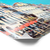 ldp VENICE - Grand Canal - strand van Rialto - Foto Afdruk (Hoek)