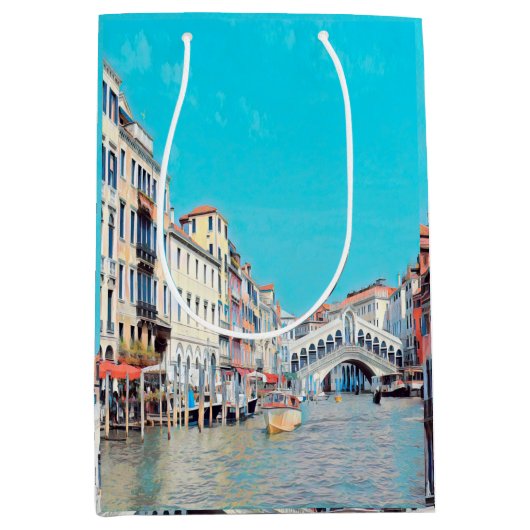 ldp VENICE - Grand Canal - strand van Rialto - Medium Cadeauzakje (Voorkant)