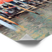 ldp VENICE - Grand Canal - strand van Rialto - Poster (Hoek)