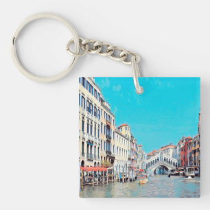 ldp VENICE - Grand Canal - strand van Rialto - Sleutelhanger