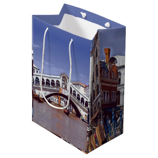 ldp Venice - RIALTO BRIDGE - Medium Cadeauzakje (Voorkant Gekanteld)