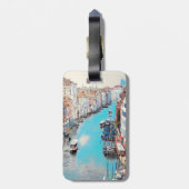 ldp VENICE - Uitzicht van het Grote Kanaal van Ria Bagagelabel (Achterkant verticaal)