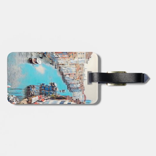 ldp VENICE - Uitzicht van het Grote Kanaal van Ria Bagagelabel (Achterkant horizontaal)