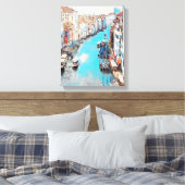 ldp VENICE - Uitzicht van het Grote Kanaal van Ria Canvas Afdruk (Insitu (Slaapkamer))