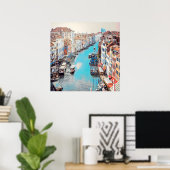 ldp VENICE - Uitzicht van het Grote Kanaal van Ria Poster (Thuiskantoor)