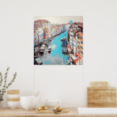 ldp VENICE - Uitzicht van het Grote Kanaal van Ria Poster (Keuken)