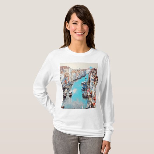 ldp VENICE - Uitzicht van het Grote Kanaal van Ria T-shirt (Voorkant volledig)