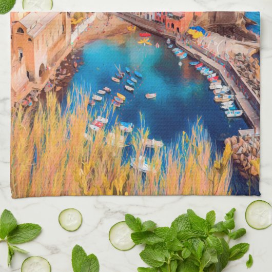 ldp VERNAZZA - Cinque Terre - Theedoek (Gevouwen)