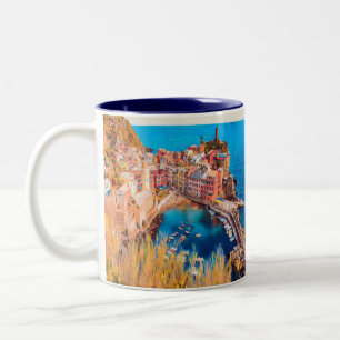 ldp VERNAZZA - Cinque Terre - Tweekleurige Koffiemok