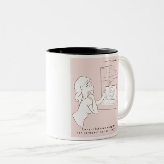 LDR-Mok Tweekleurige Koffiemok (Voorkant rechts)