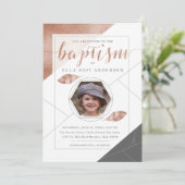 LDS BAPTISM-INVITATIE | Collectie van de Boho-vete Kaart (Staand voorkant)