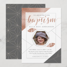LDS BAPTISM-INVITATIE | Collectie van de Boho-vete Kaart