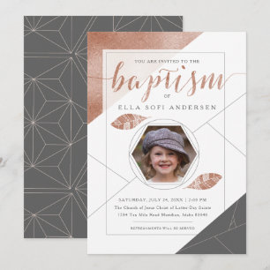 LDS BAPTISM-INVITATIE   Collectie van de Boho-vete Kaart
