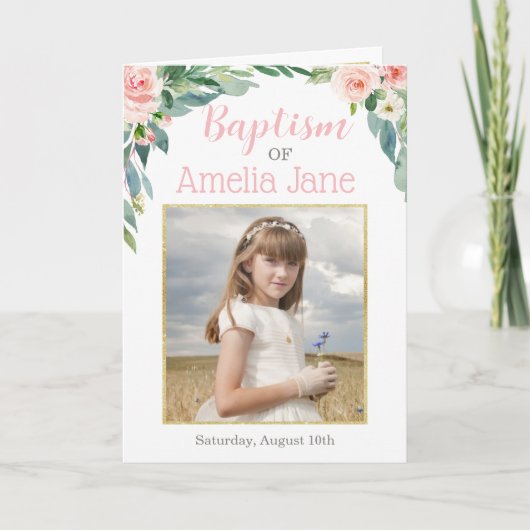 LDS doopprogramma, gevouwen programma (Voorkant)