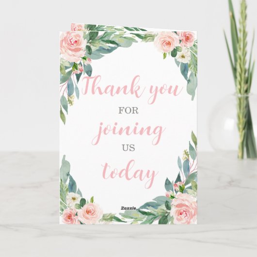 LDS doopprogramma, gevouwen programma (Achterkant)