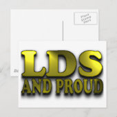 LDS en Proud Briefkaart (Voorkant / Achterkant)