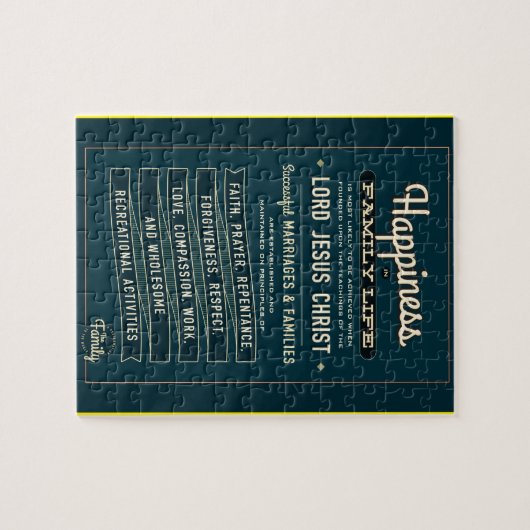 LDS Familie Proclamation puzzle. Legpuzzel (Horizontaal)