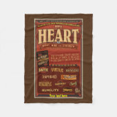 LDS Fleece deken. D&C 4 "O Ye die inblaast" (Voorkant)