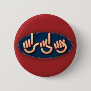 LDS in ASL. knoop Ronde Button 5,7 Cm