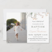 LDS Kerk van Jezus Christus Doop Bloemen Kaart (Voorkant)