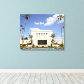 lds mesa arizona tempel mormoon foto canvas afdruk (Insitu (Houten vloer))