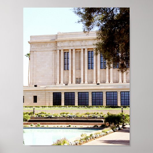 lds mesa arizona tempel mormoon foto poster (Voorkant)