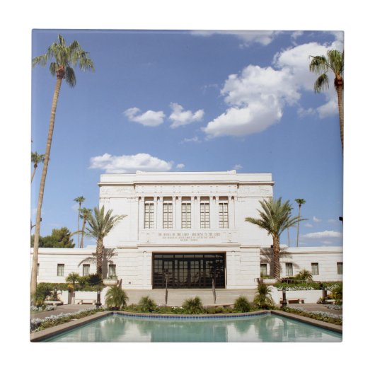 lds mesa arizona tempel mormoon foto tegeltje (Voorkant)