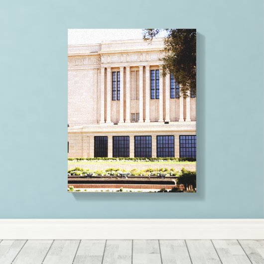 lds mesa arizona temple mormon afbeelding canvas afdruk (Insitu (Houten vloer))